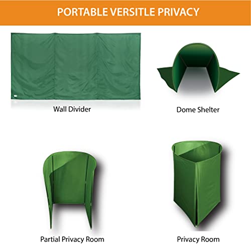 Wallup! Odac-Wu1000-01 The Instant Outdoor, Weather-Resistant, Durable, Uv-Treated Flag Cloth Privacy Screen, Divider, Enclosure, Shelter, 72" X 144", Green #TOP2