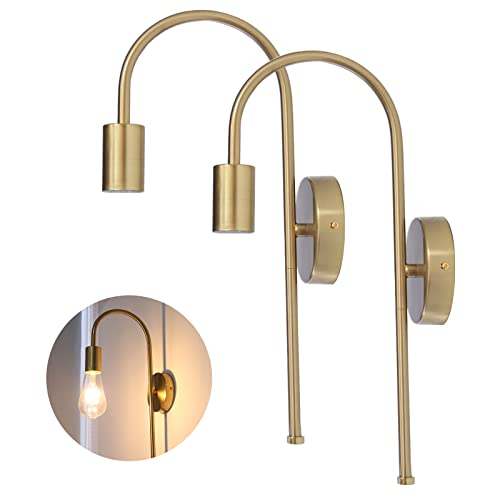 GOCBOBO 2 Pack Applique Murale Métal E27 Edison Rétro Lampe Murale Vintage Industrielle Applique...