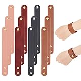 Cuir véritable-- Fabriqué à partir de cuir véritable authentique, ces bracelets en cuir sont conçus pour durer. Le cuir vieillit magnifiquement, développer une riche patine au fil du temps, ajouter une touche d'élégance naturelle à votre tenue quotidienne. Sa durabilité assure une utilisation à long terme, ce qui en fait un accessoire fiable pour toutes les occasions