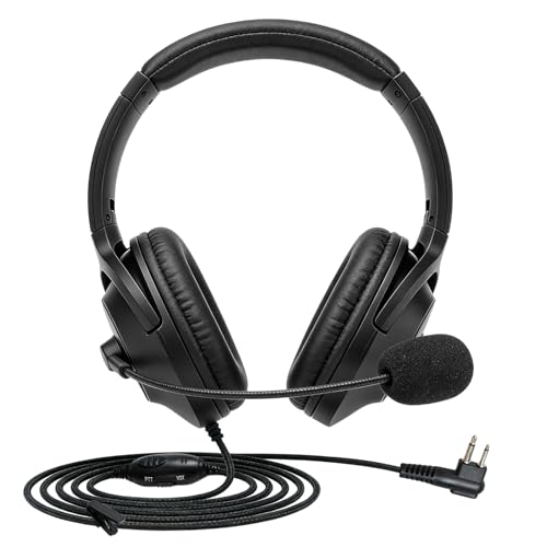 Auriculares con cancelación de ruido y micrófono Boom PTT para radio CLS1410