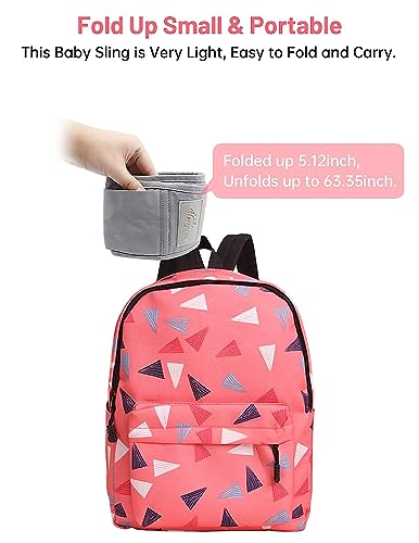 Tragetuch Baby, Mumgaroo Babytrage Neugeborene ab Geburt, On the Go Multifunktionale, für Babys von 0 bis 36 Monaten, Kleinkinder bis 15kg (grau)