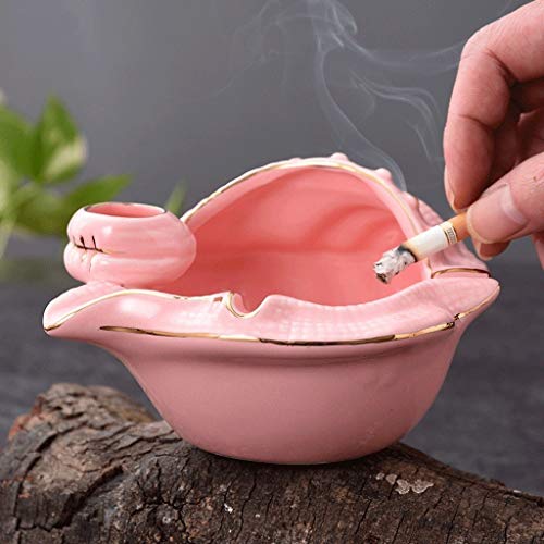 Asbakje Creative Porcelain Gold Rim Conch asbak Portable roken van sigaretten Asbak thuiskantoor tafeldecoraties Gifts… - Image 3