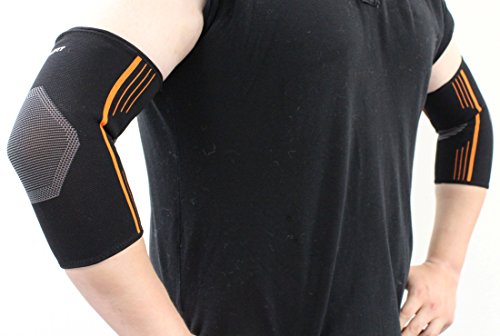 NeoAlly Elbow Compression Sleeve Premium Arm Support Brace for Tendonitis Bursitis Elbow Pain Relief from Tennis Golf Lacrosse and Cricket Elbow