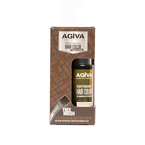 AGIVA Semi Permanent Hair Color Brown 125ML, Marrón, Estandar