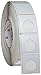 Brady THTEP-169-593-.5 1.8" Width x 1.8" Height, B-593 Adhesive-Taped Polyester, Gloss Finish White Push Button Label for Thermal Transfer Printers (500 per Roll)