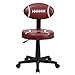 Flash Furniture Preston Football Swivel Task Office Chair, Brown
