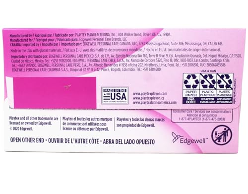 Image of Playtex Gentle Glide Tampons with Triple Layer Protection, Super Plus, Unscented - 36 Count (Pack of 2)