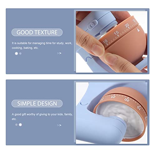 Solustre Kids Clock Hand Mixer Timer Egg Beater Mixing Kitchen Cooking Timer Clock Loud Alarm Counters Manual Timer For Baking Children Handheld Mixer #TOP3