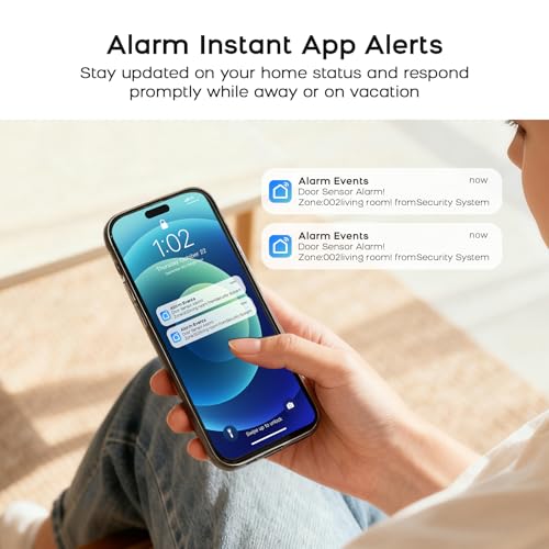 Home Alarm System Wireless,Security Alarm System with 4G SMS/Tuya App Instant Alerts,24Piece Kits with Door Alarm Sensors,Motion Detector,Remote,Work with Alexa and Google,No Monthly Fee - Image 4
