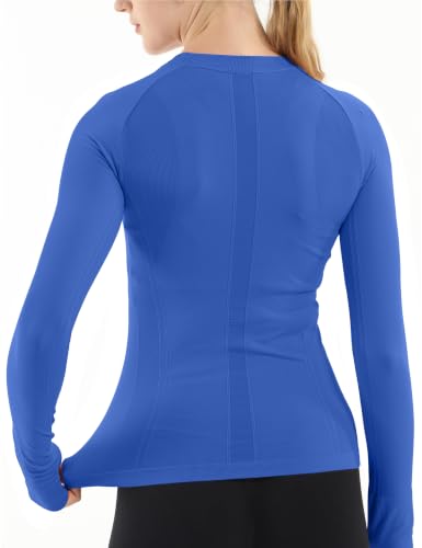 Image of MathCat Seamless Long Sleeve Workout Tops for Women