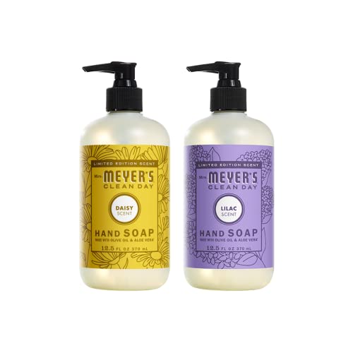 Mrs. MEYER'S CLEAN DAY Variety Pack, 1 Liquid Hand Soap Lilac, 12.5 OZ, 1 Liquid Hand Soap, Daisy, 12.5 OZ, 1 CT