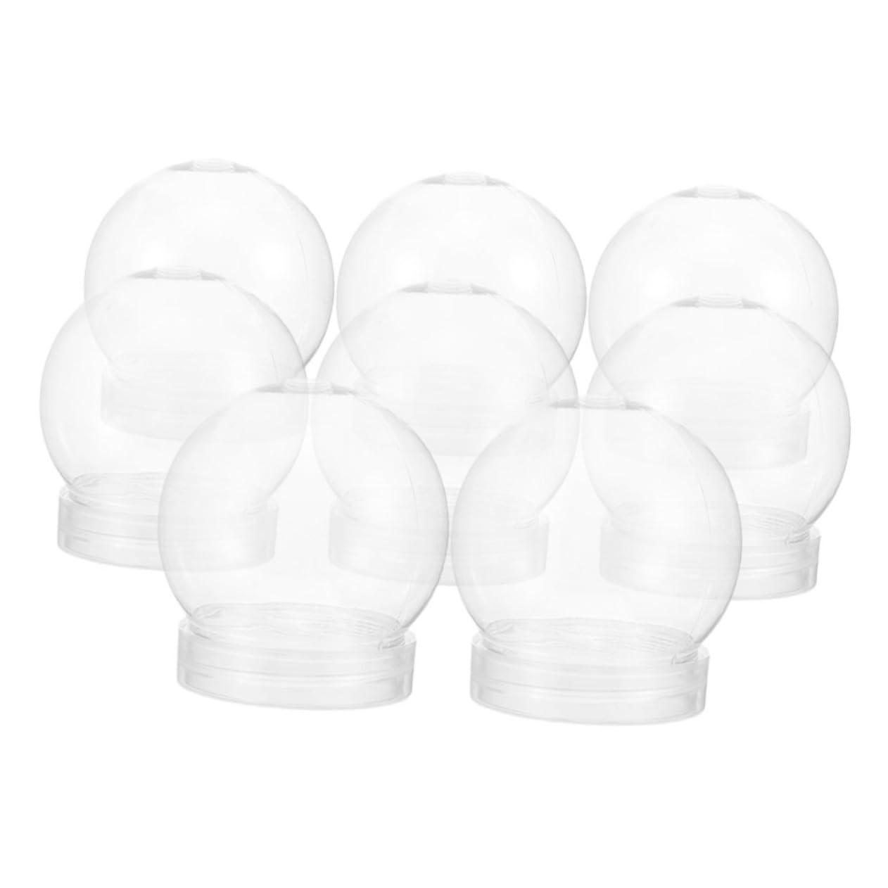 Cabilock 40 Pezzi Trasparente Bottiglia di di Neve Artigianato Globi Globo Riempibile Kit Globo Fai da Te Globi di Neve Globo Vuoto Artigianato Fare