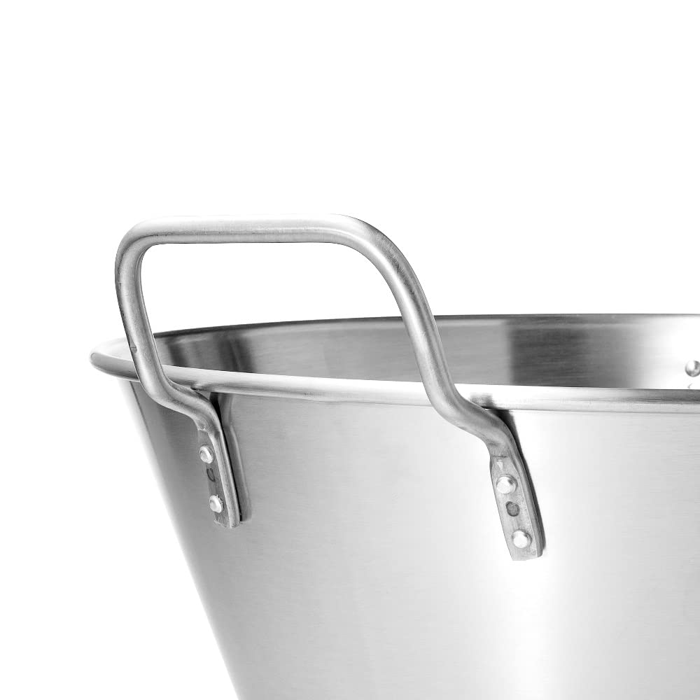 Sieb Edelstahl | ⌀40cm | Küchensieb | Nudelsieb | Seiher | Metallsieb | Edelstahlsiebe | Blanchiersieb | Salatsieb | Suppensieb | Passiersieb