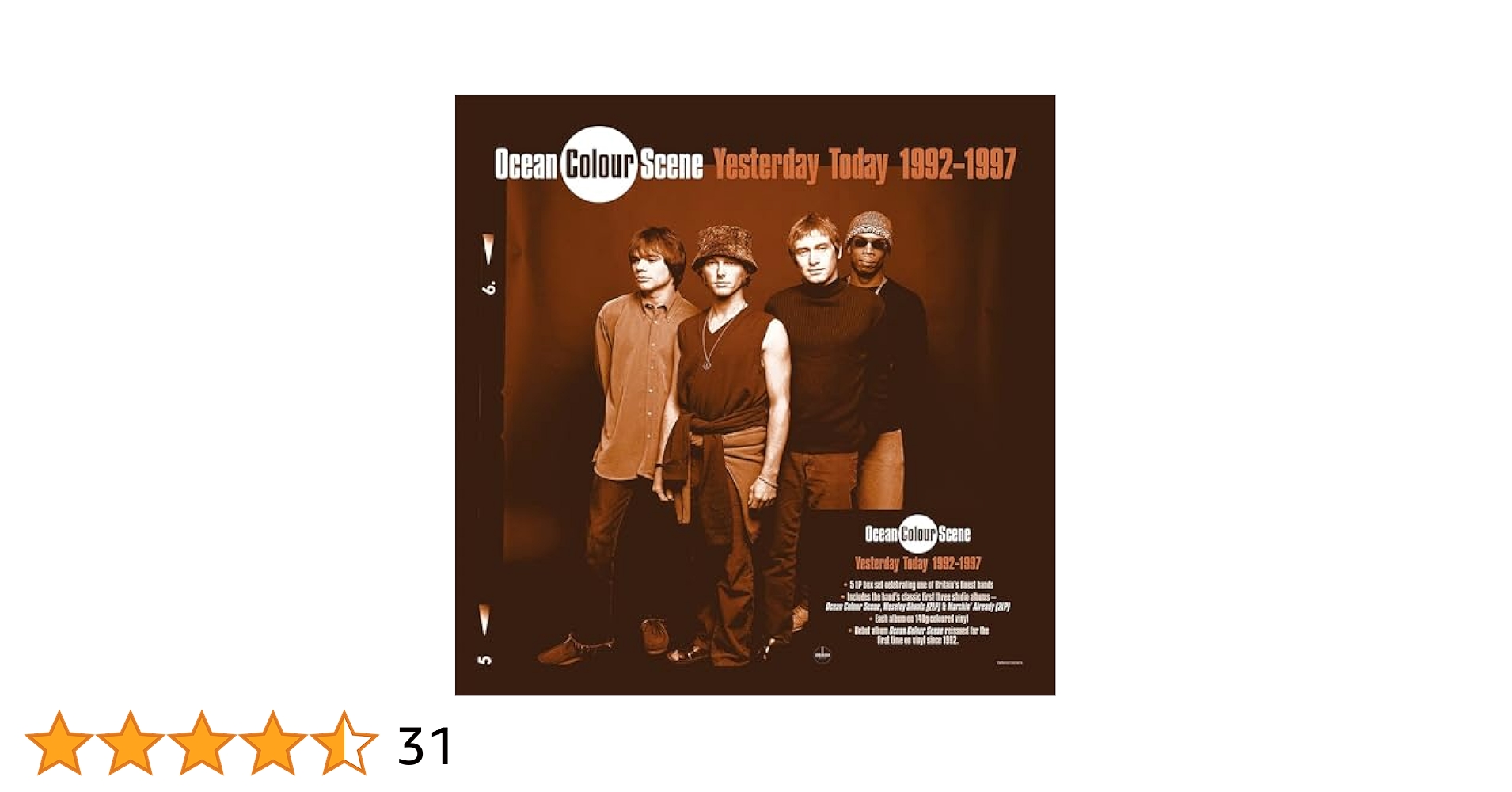 Ocean colour scene / yesterday today 12” Ocean Colour Scene – Yesterday Today – Vinyl (12