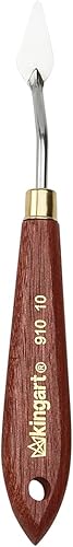 KINGART Cuchillo de pintura de pala pequeña para raspar, mezclar y pintar con pinturas al óleo y acrílicas