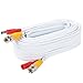 Postta BNC Video Power Cable (2 Pack 50 Feet) Video Security Camera Cable Wire with Four Connectors for CCTV DVR Surveillance System