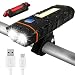 Bonnevie USB Rechargeable Bike Light Set, 4000mAh Power Bank 500 Lumen Powerful Waterproof Mountain Bicycle Headlight and Taillight Set Super Bright Bike Front Light and Rear Light for Cycling Safety