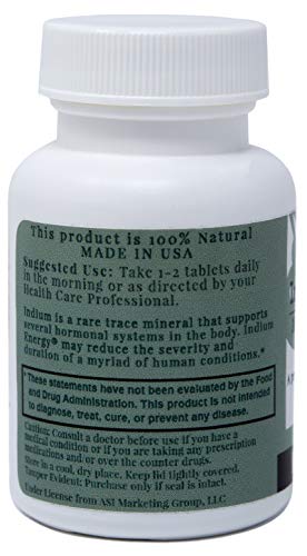 East Park Research - Indium Energy - All Natural Indium Powerful Anti-Aging Support - Helps Increase Energy And Supports Mental Clarity, Sleep, Joints And Overall Sense Of Well-Being - 90 Capsules #TOP1