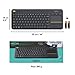 Logitech K400 Plus Teclado Inalámbrico con Touchpad para Televisores Conectados a PC,...