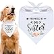 AFCJLTO 1 Stück Schwangerschafts Ankündigungs-Hundebandana Große Schwester Haustier-Bandana & Foto-Requisite - Hunde-Bandana für Haustiere - Hunde lieben Geschenke