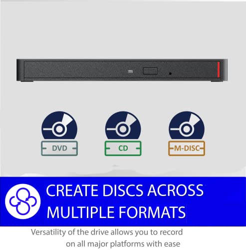 Image of BUFFALO MediaStation 8X Portable DVD Writer with M-DISC Support - TAA Compliant
