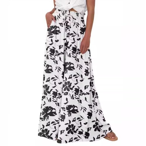 Pantalon été femme taille haute fluide pour cacher les rondeurs