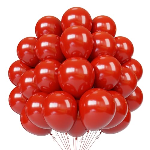 Red Latex Balloons, 55pcs 12 Inches Red Balloons
