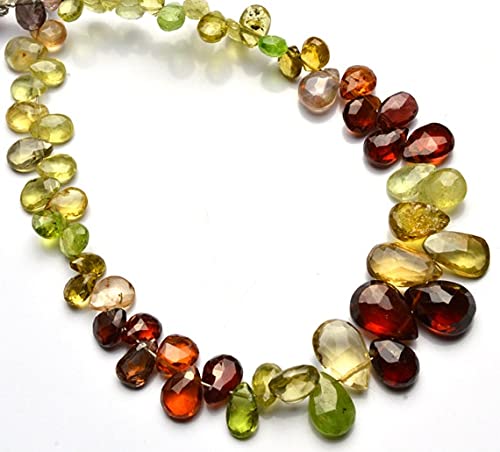Spinel multicolore perles poire briolette pour création bijoux DIY