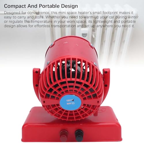 Calefactor Eléctrico Portátil Cerámico 300W 12V miniatura 3