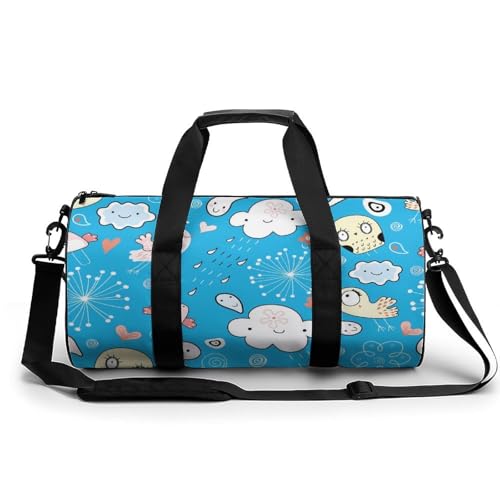 Duffel bag oiseau nuageux léger pour simplifier vos bagages de voyage