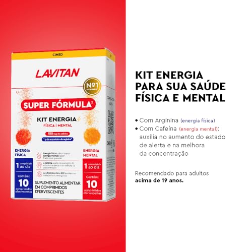 LAVITAN Kit Super Fórmula Vitamina Energia Física e Mental