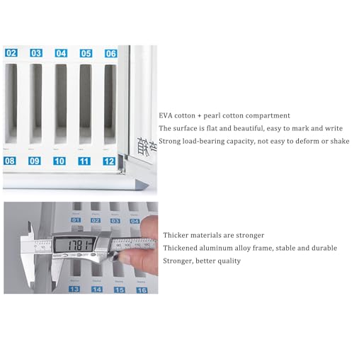 Caja de almacenamiento portátil de aleación de aluminio para control de móviles 8
