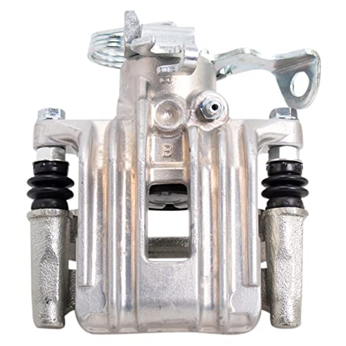 Image of TRQ Rear Brake Caliper Set Zinc Coated Brackets Hardware Compatible with 1998-2001 Audi A6
