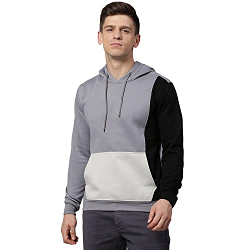 Image of HIGH Star Men's Fleece Colorblock Hooded Sweatshirt