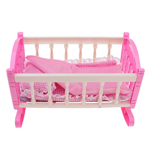 Foldable Doll Baby Toddler High Chair Doll Carrier Cradle Crib Playset for Reborn Doll for Mellchan Baby Dolls Accessories - Thumbnail 3