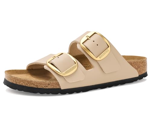 Birkenstock Women's Arizona Big Buckle-Birki Sandal, Sandcastle, 5-5.5 Narrow
