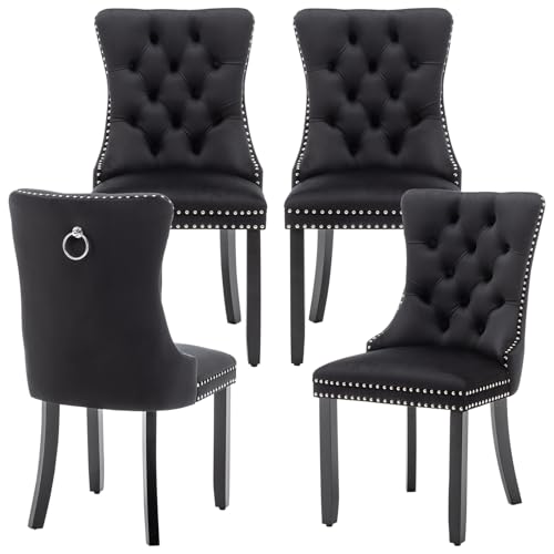 Eifizek Button Tufted Velvet Chairs