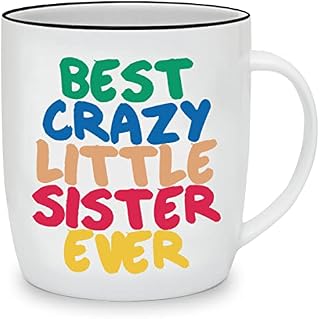 Triple Gifffted Sisters Gifts from Sister and Brother - Best Little Sister Ever Coffee Mug, Sister Gift Idea for Christmas, Women's Birthday, Rakhi, Valentines, Mothers Day Mugs
