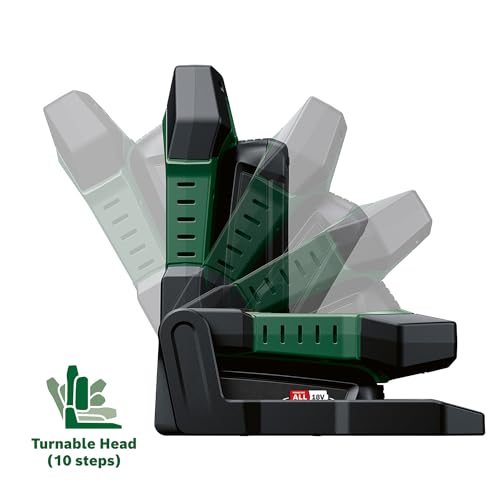 Bosch Akku- LED-Arbeitsleuchte/Baustellenlampe/mobiler Strahler UniversalWorkLight 18V-2100 (max. 2100 Lumen, 3 Helligkeitsstufen, Kopf mit 10 Klapppositionen; ohne Akku)