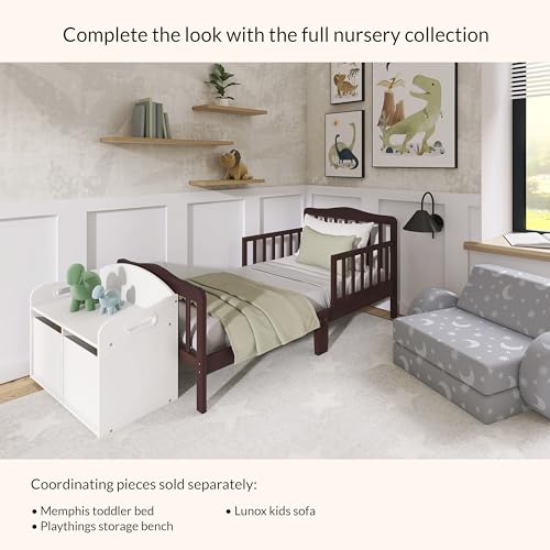 Dream On Me Classic Design Toddler Bed, GREENGUARD Gold, Espresso - image 6