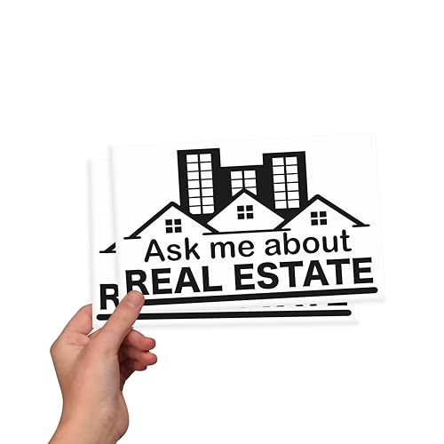 Realtor Stickers Real Estate Decals - (2 Pack) Ask Me...