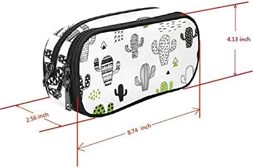 Image of ANANGTEE Space Astronauts Music Pencil Pouch Case for Teen Boys Men 10 | Human Makeup Bag Clutch for Women, Large Capacity Canvas School Suppies Zipper, Office Desk Soft Organizer Pen Box