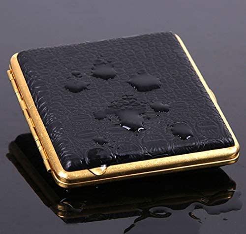Portasigarette in pelle retrò anti-pressione scatole di sigarette portatile mini uomo business scatola sigarette regalo San Valentino porta sigarette
