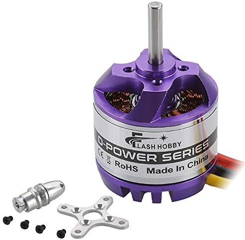 FlashHobby D2830 Brushless Motor 1000KV for RC Aircraft Plane and Helicopter Brushless Outrunner Motor (1000kv)
