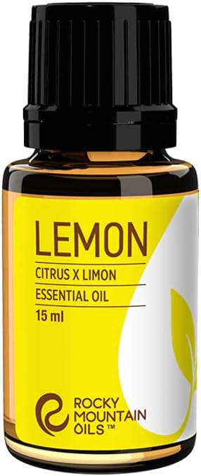 Lemon Essential and Natural Aromatherapy Essential Oils for Diffuser, Topical, and Home - 15ml