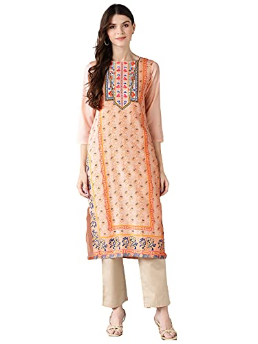 Image of Vaamsi Women's Crepe Regular Kurta