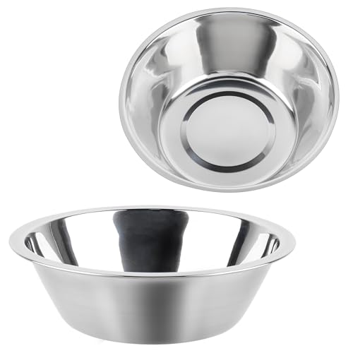 2 ciotole per cani spesse in acciaio inox per cani e gatti, facili da pulire (14 cm)