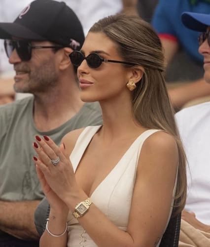 OSAGAMA Retro Oval Sunglasses Womens Trendy Round Sun Glasses Eyewear UV400 Protection3