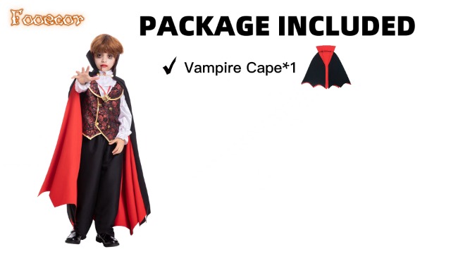 Vampire Diable Halloween Cape 170cm À Capuche Noir Rouge Dracula Parti