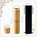 Thyle 4 Set Bamboo Scattering Urns for Ashes 9'' x 2'' Biodegradable Scattering Cremation Tubes for Human Adult Tree Small Tube Keepsake Urn and Black Velvet Bag for Spreading Human Pet Dog Cat Ashes